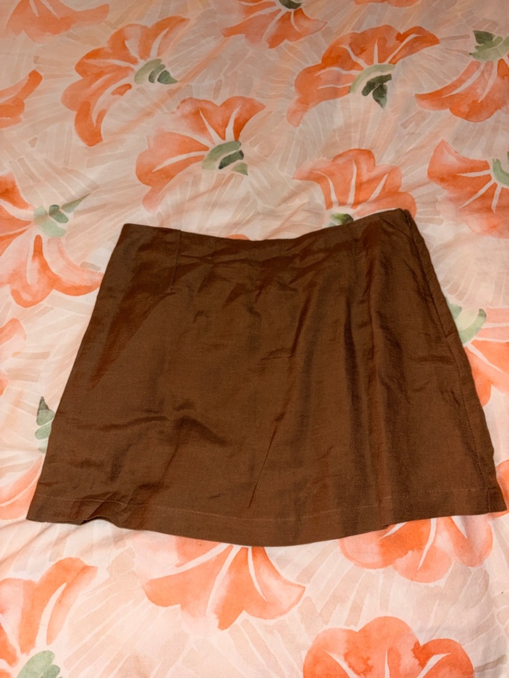 ROLLA'S Brown Super Mini A-Line Skirt